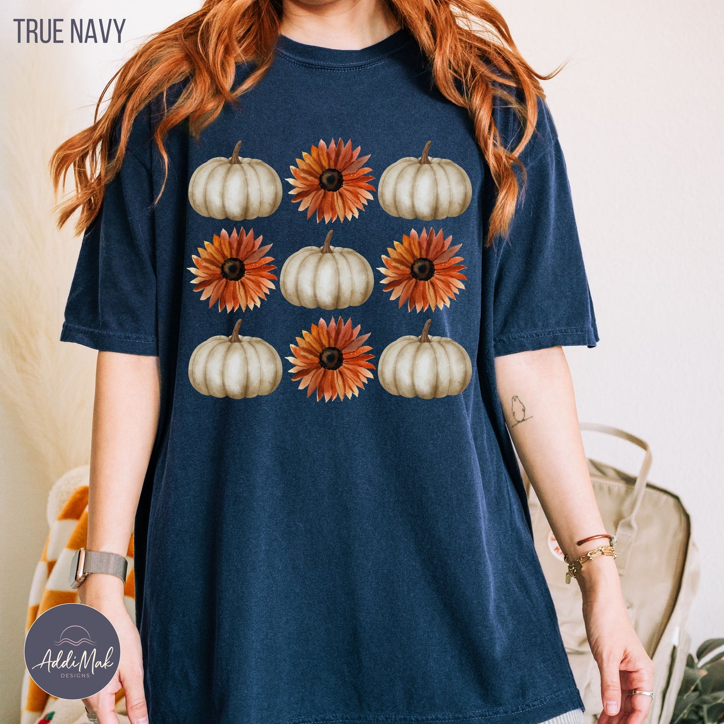 Pumpkins and Sunflowers Fall T-shirt