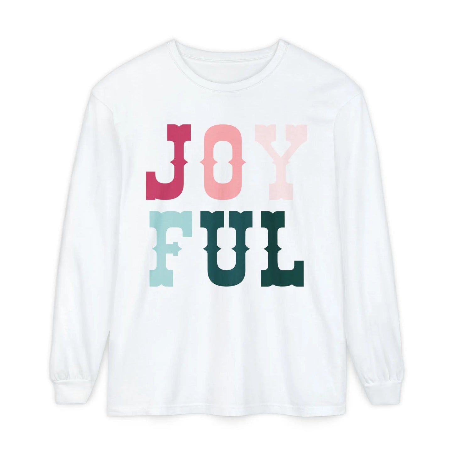 Joyful Christmas Long Sleeve T-Shirt Printify