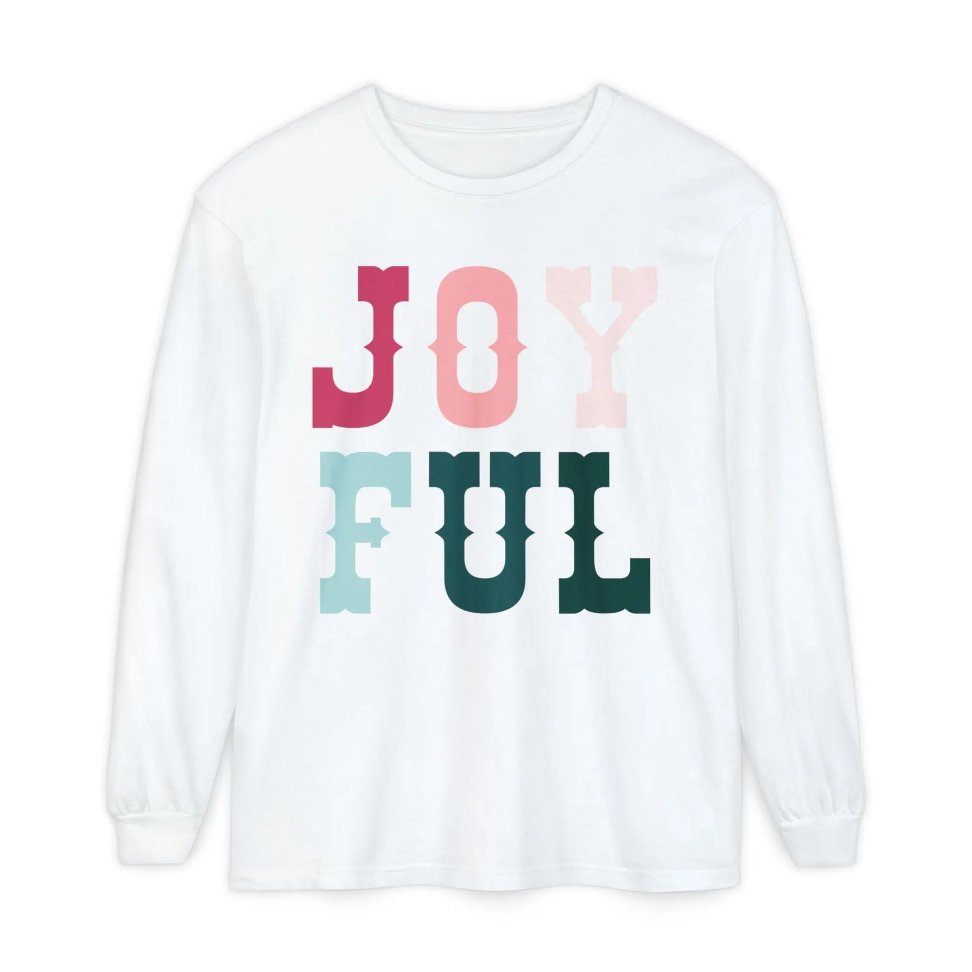 Joyful Christmas Long Sleeve T-Shirt Printify