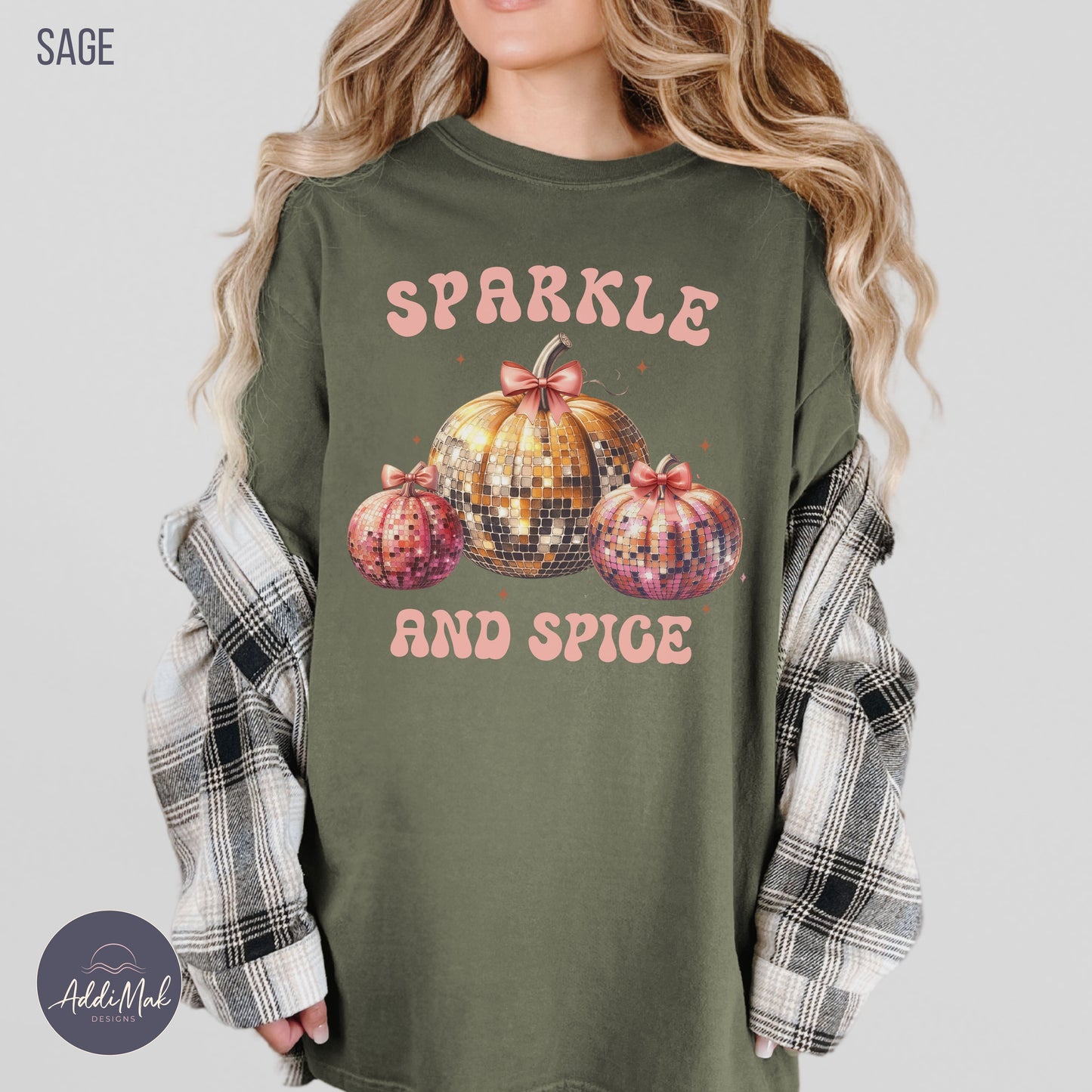 Retro Disco Pumpkin Sparkle and Spice T-Shirt