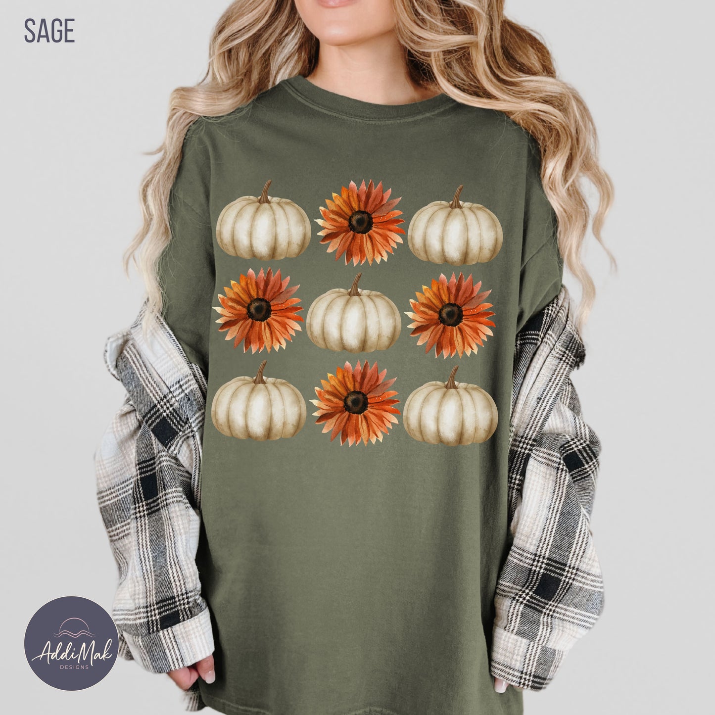 Pumpkins and Sunflowers Fall T-shirt