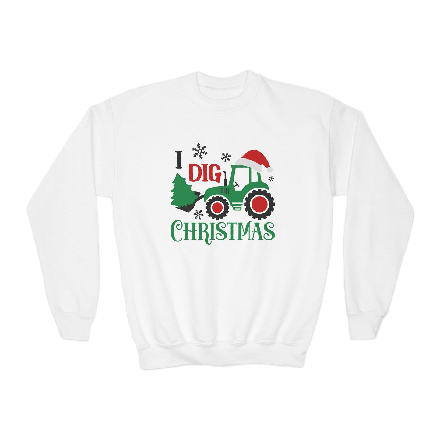 Youth Christmas Tractor Sweatshirt