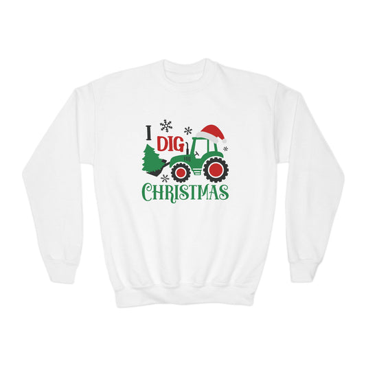 Youth Christmas Tractor Sweatshirt