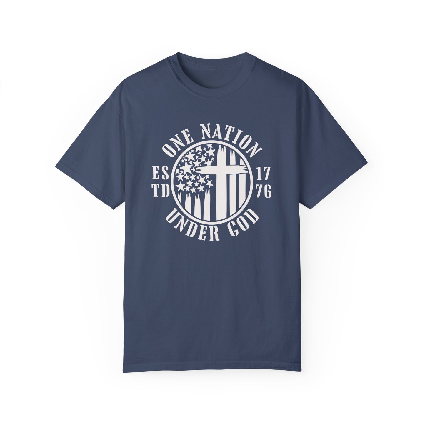 One Nation Under God ESTD 1776 T-shirt