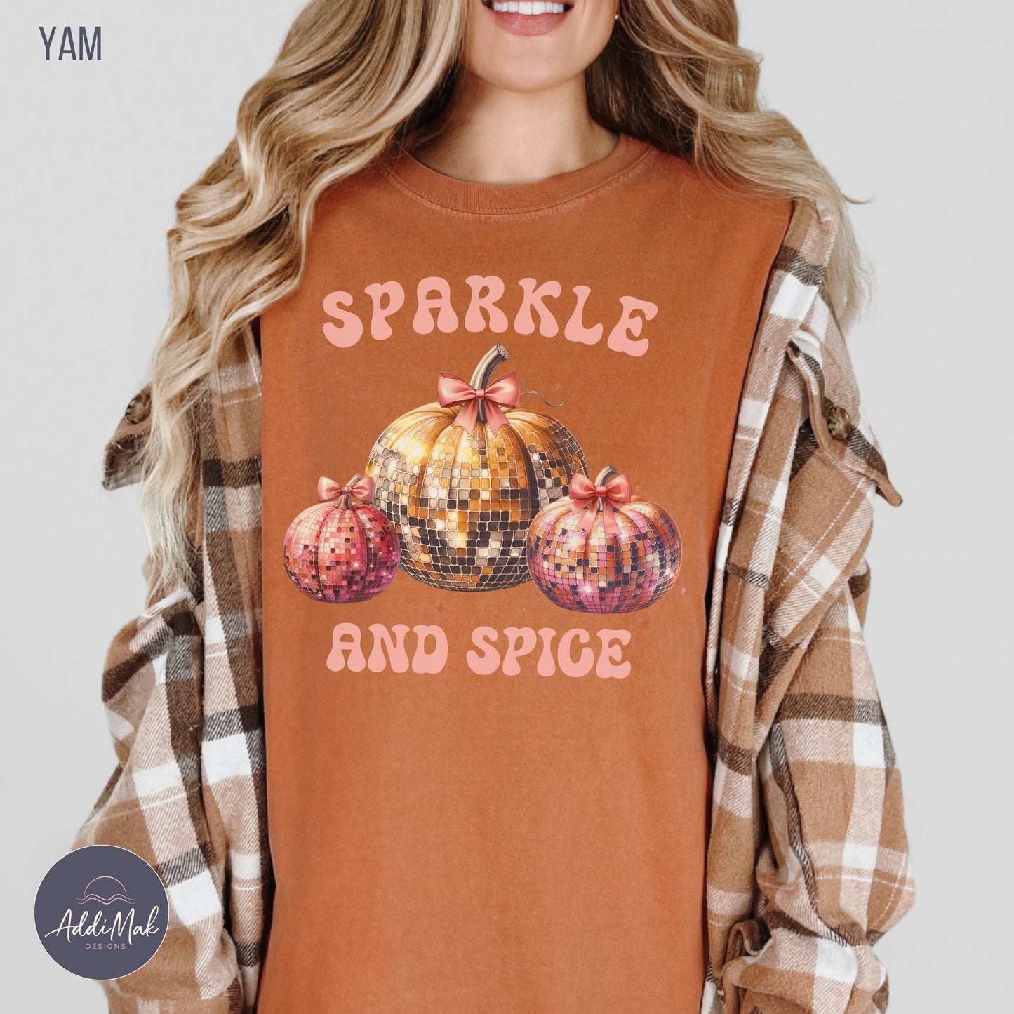 Retro Disco Pumpkin Sparkle and Spice T-Shirt