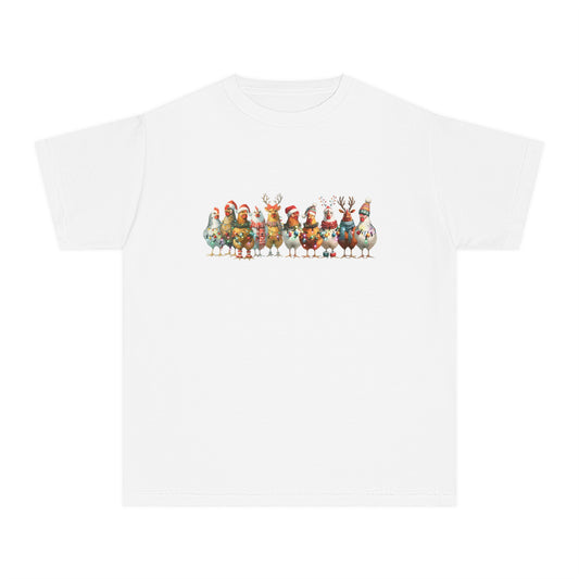 Youth Christmas Chickens T-Shirt