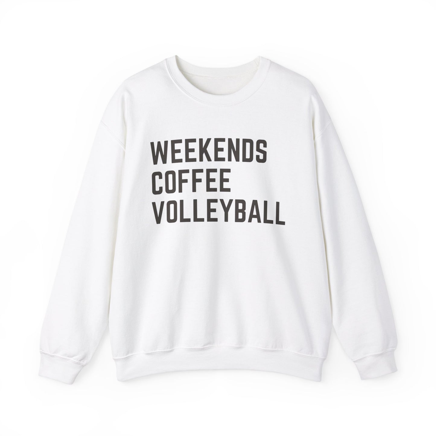 Weekends Coffee Volleyball Sweatshirt