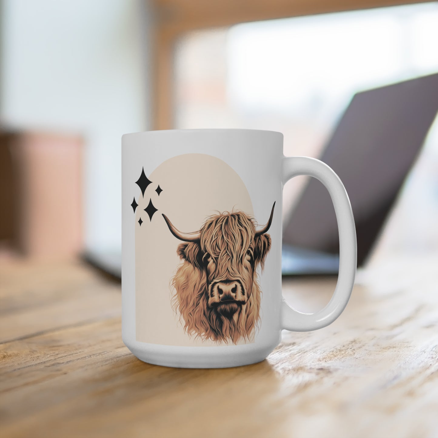 Boho Highland Cow Mug