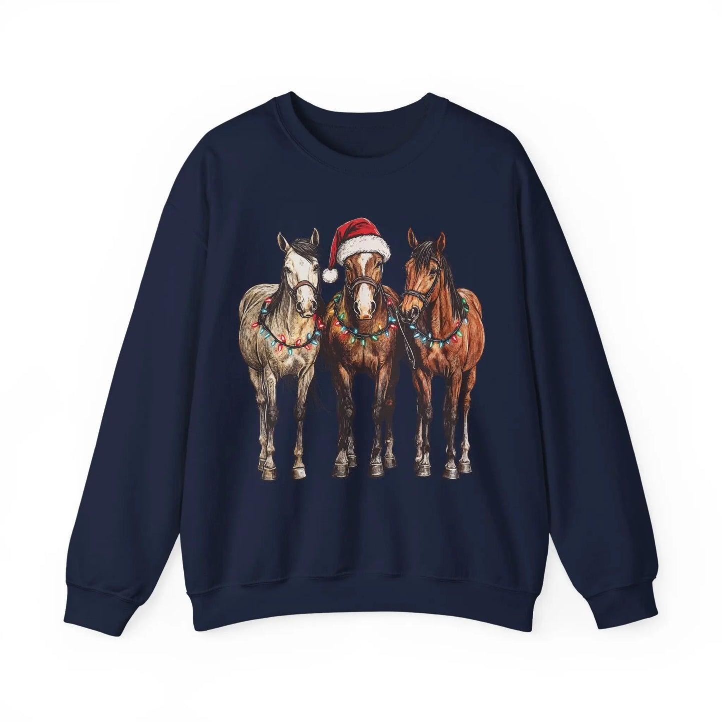 Christmas Horse Sweatshirt Printify