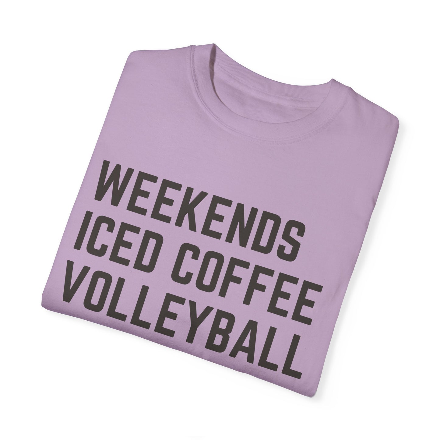 Weekends Iced Coffee Volleyball Tee