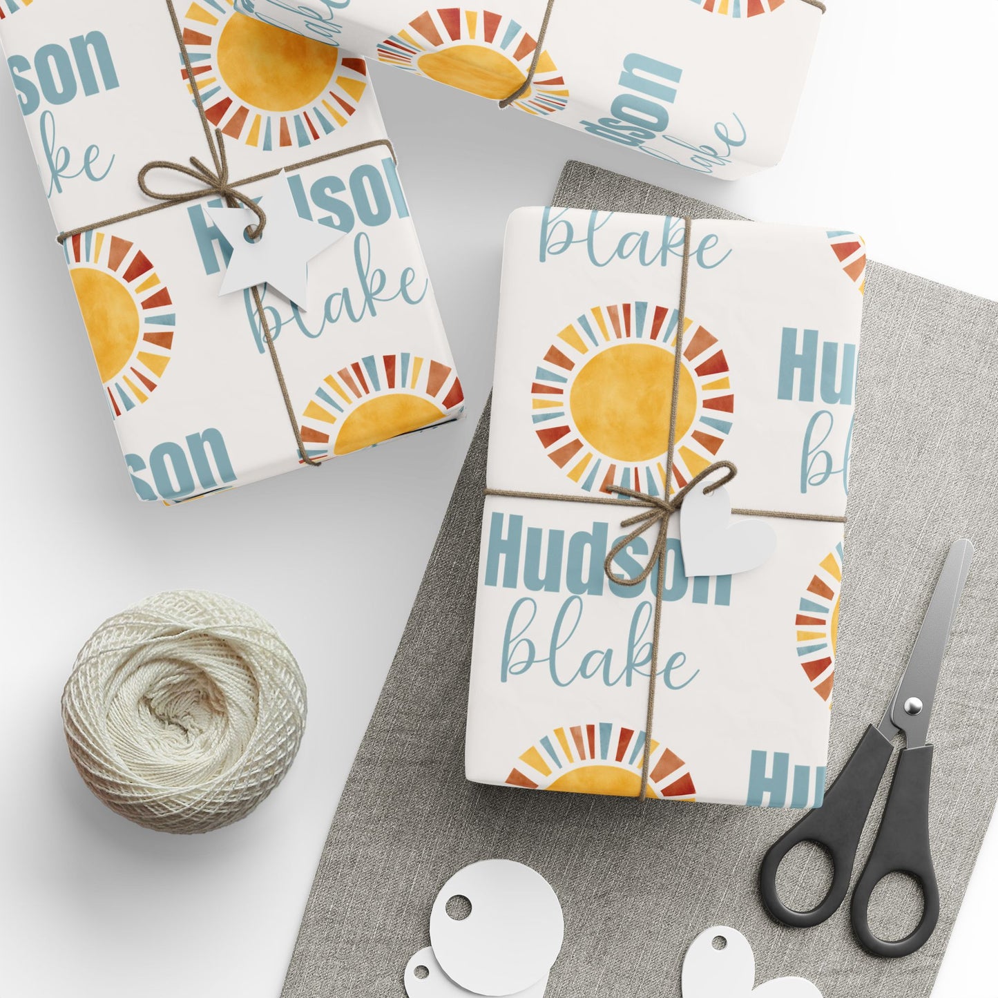 Wrapping Paper Roll - Custom Name Baby Shower