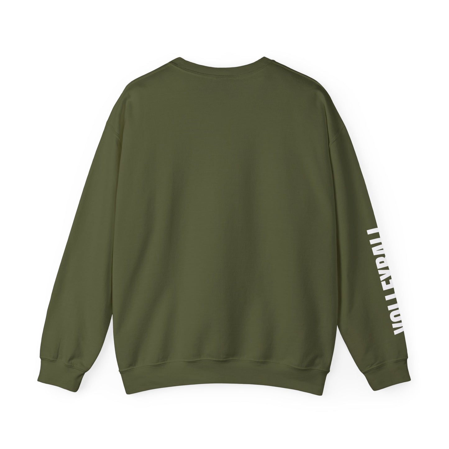 Volleyball Crewneck Sweatshirt with Sleeve Print