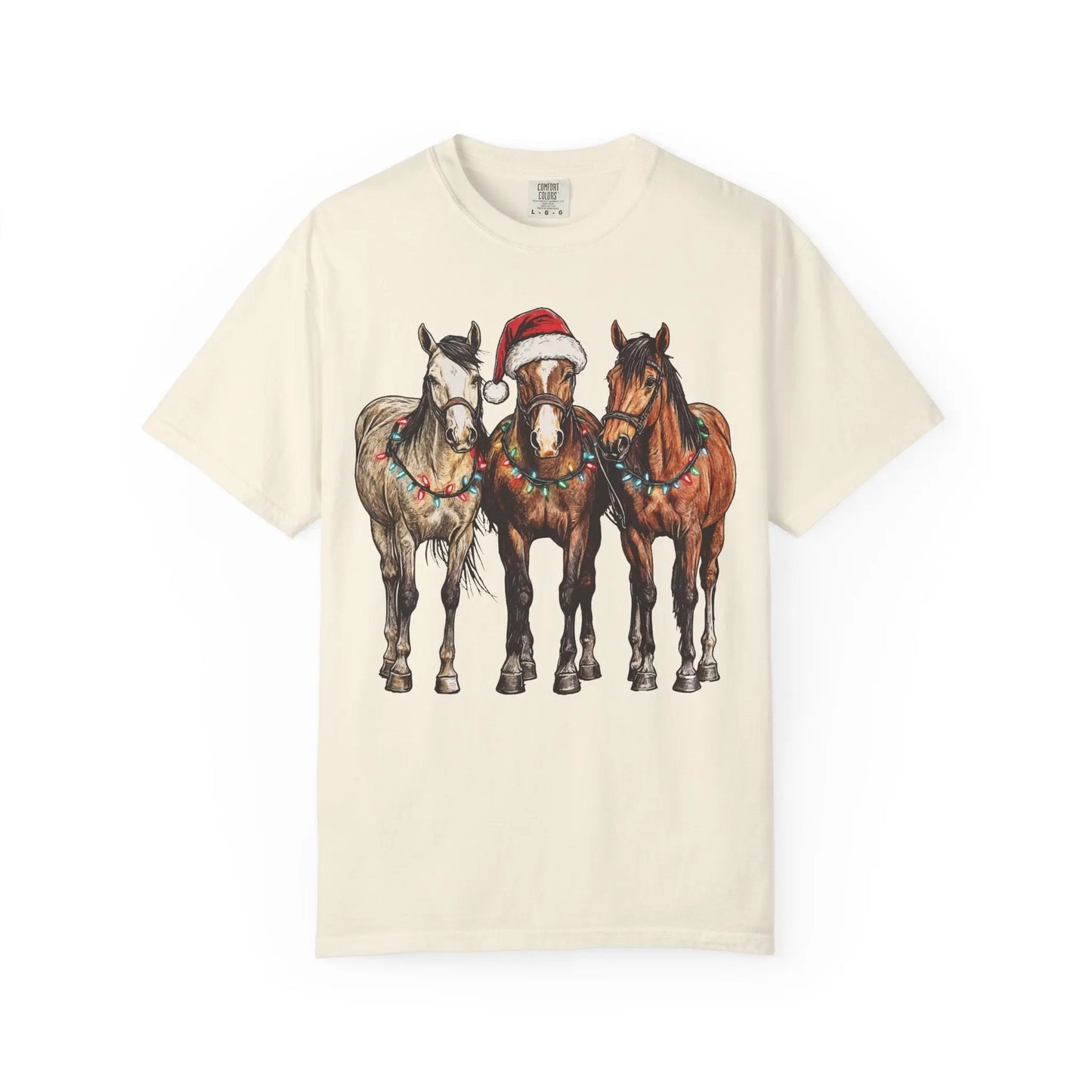 Christmas Horse T-Shirt Printify