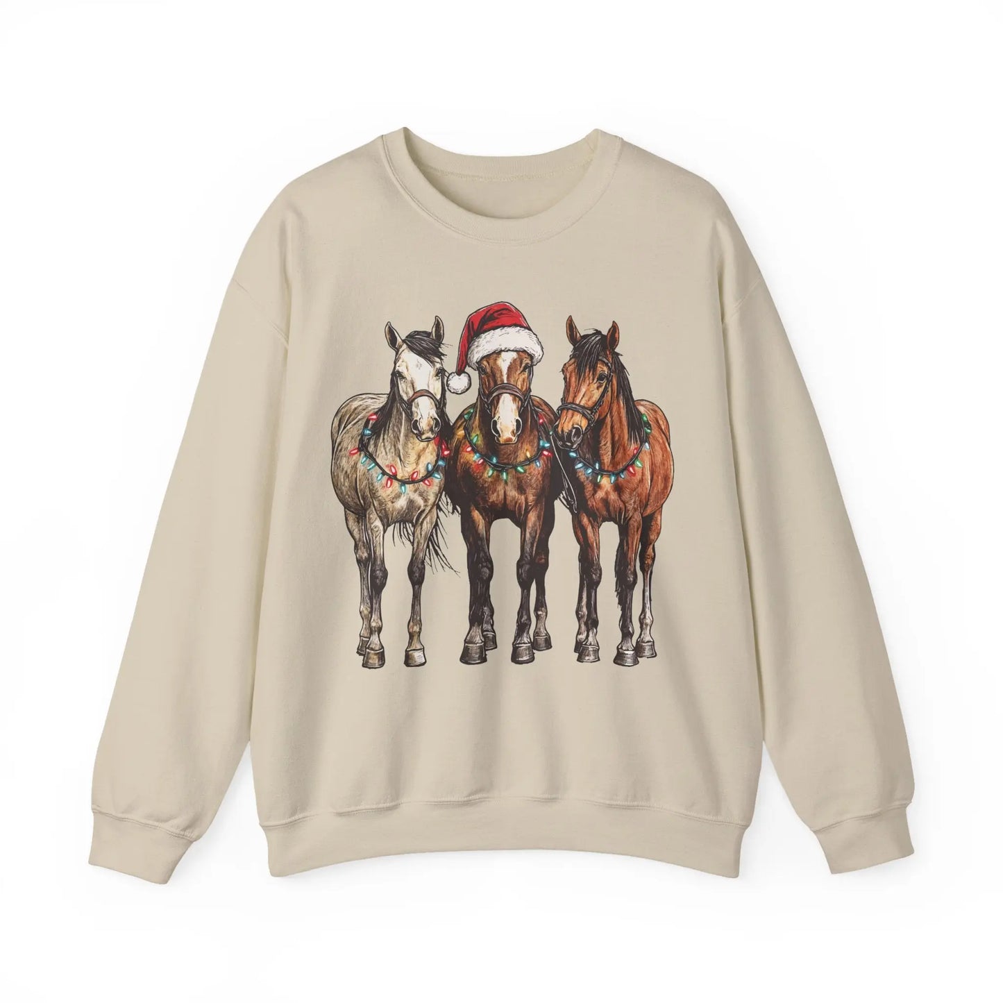 Christmas Horse Sweatshirt Printify