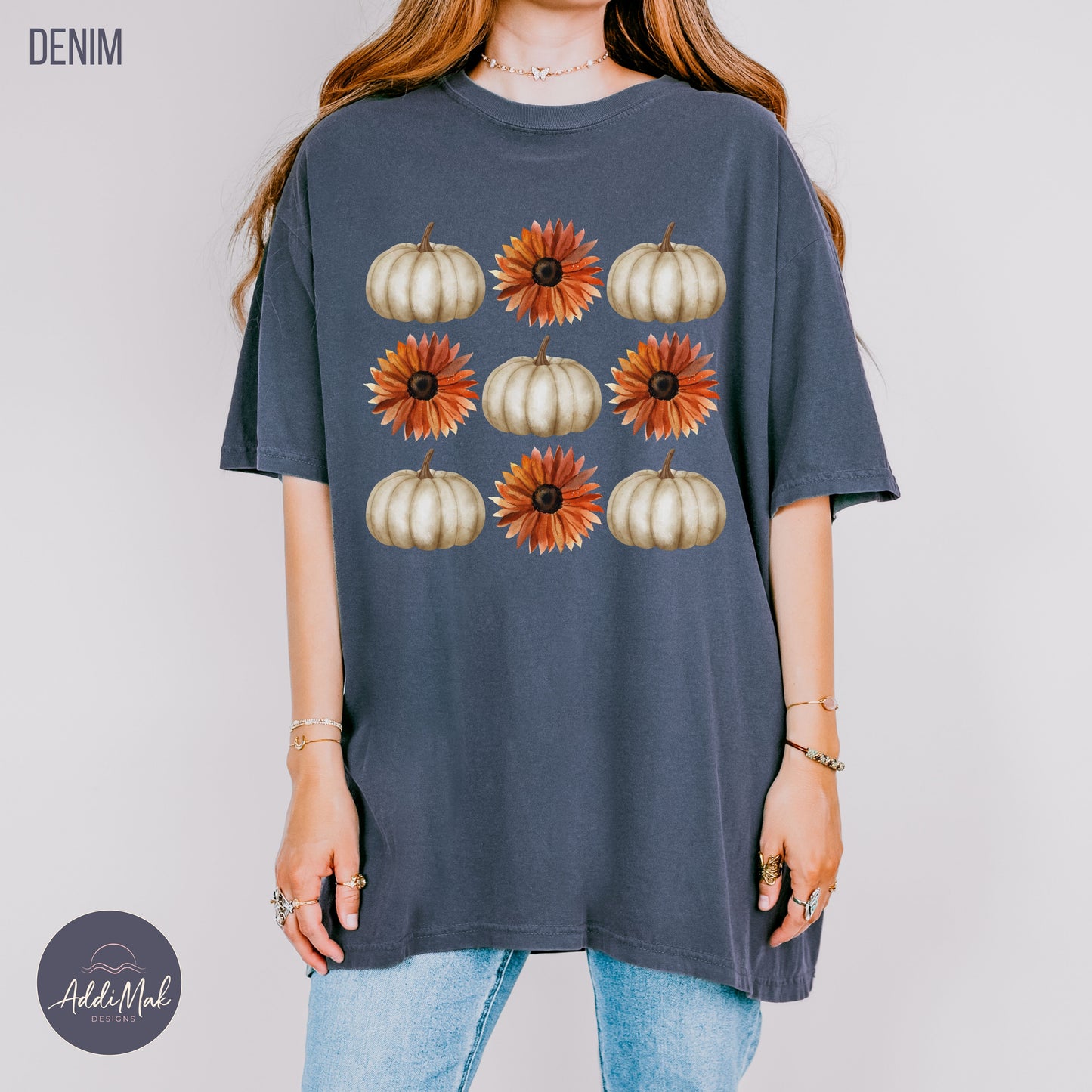 Pumpkins and Sunflowers Fall T-shirt