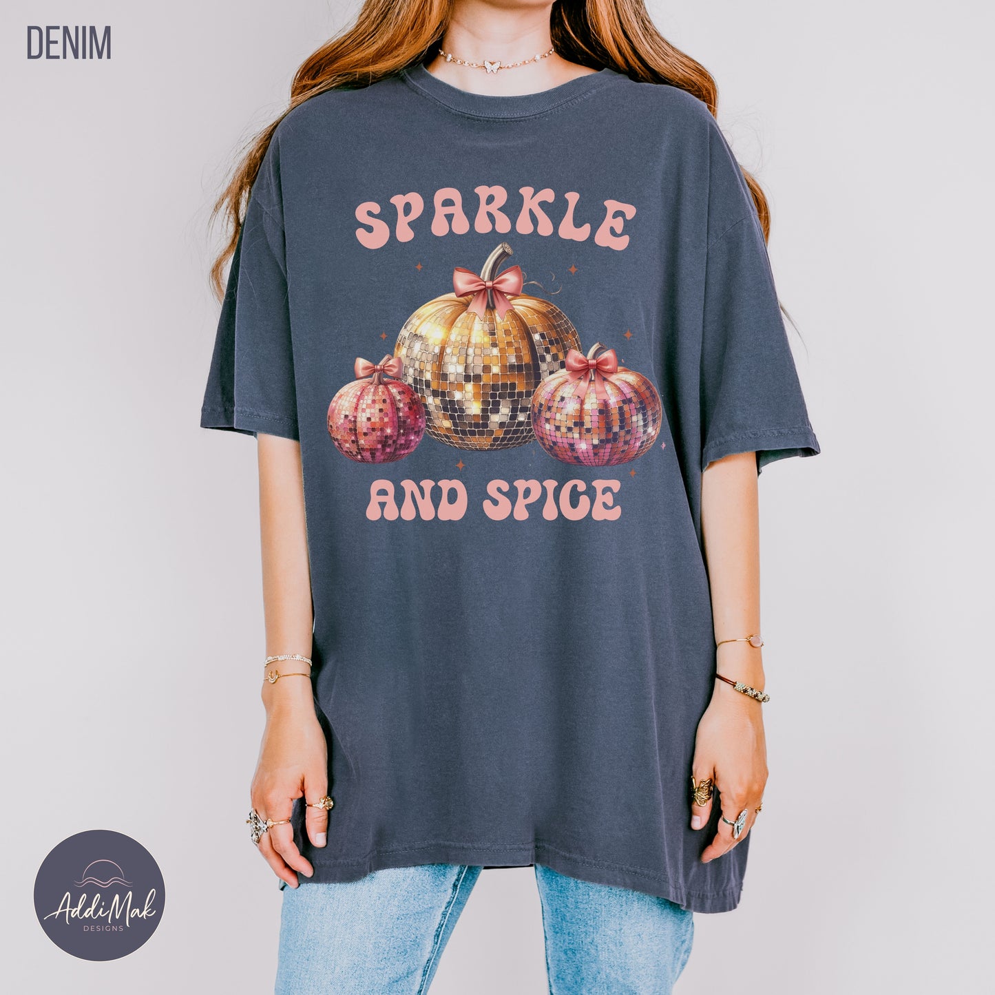 Retro Disco Pumpkin Sparkle and Spice T-Shirt