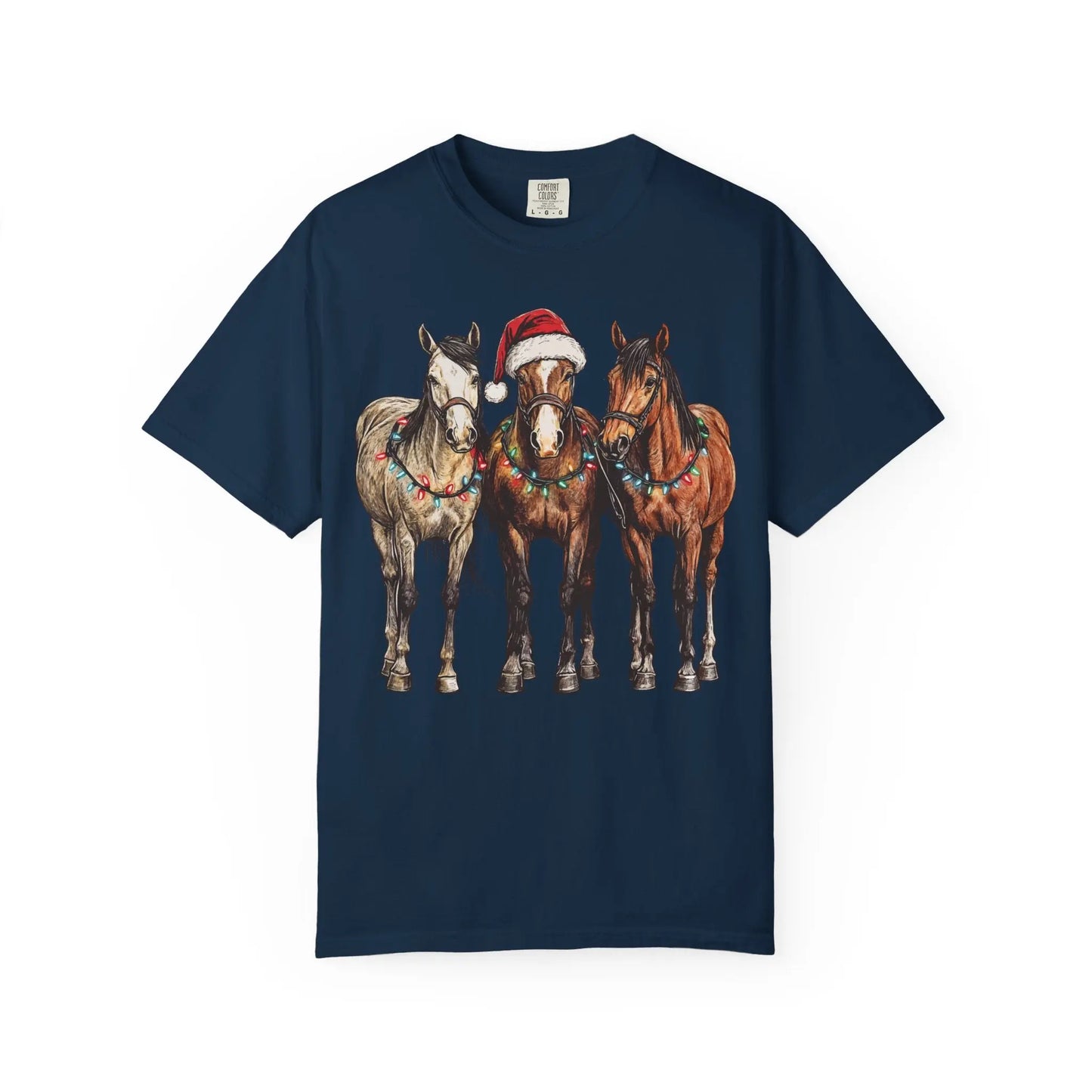 Christmas Horse T-Shirt Printify