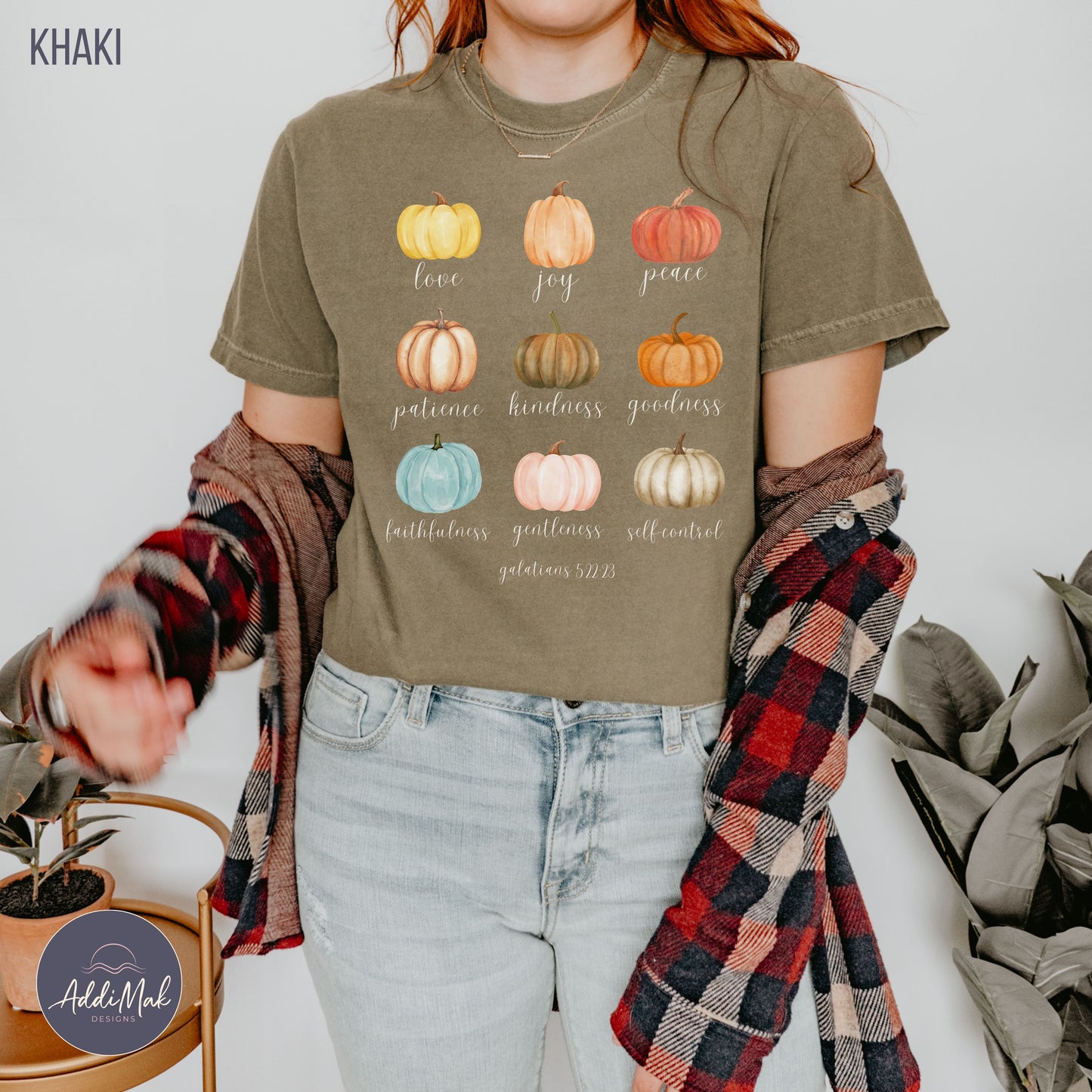 Colorful Pumpkin Fruits of the Spirit T-Shirt