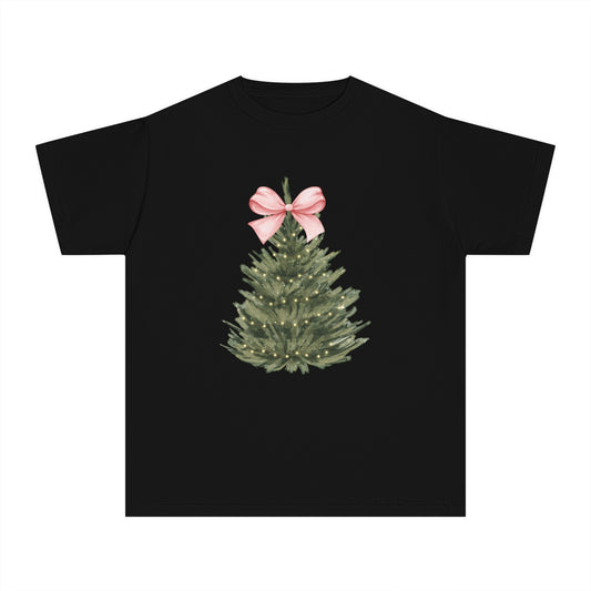 Youth Coquette Christmas Tree T-Shirt