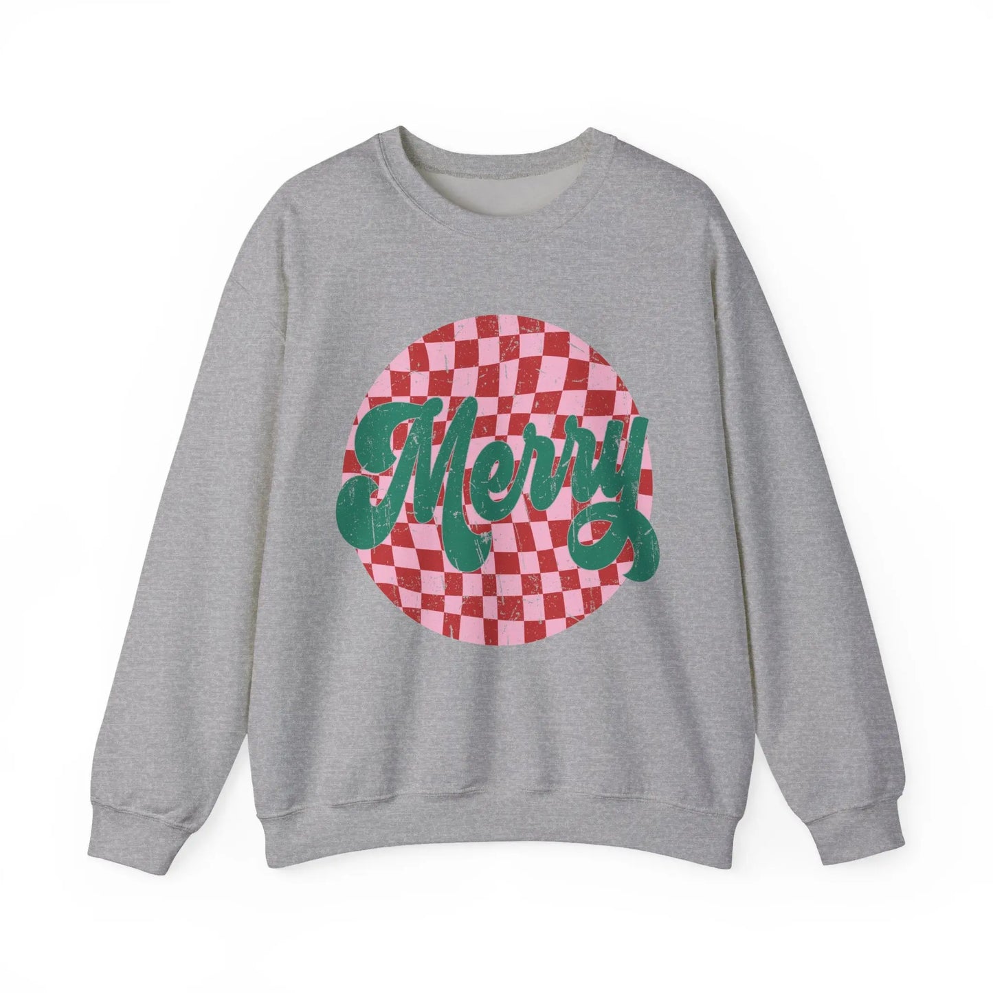 Retro Merry Christmas Crewneck Sweatshirt Printify