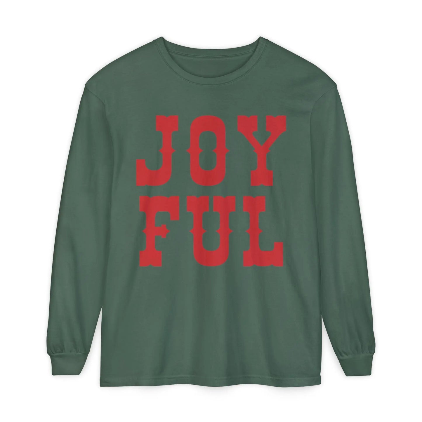Joyful Christmas Long Sleeve T-Shirt Printify