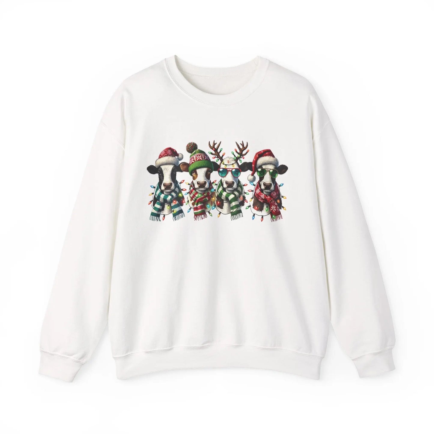 Christmas Cows Sweatshirt Printify