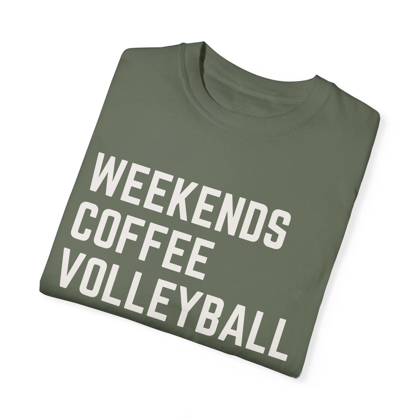 Weekends Coffee Volleyball Tee