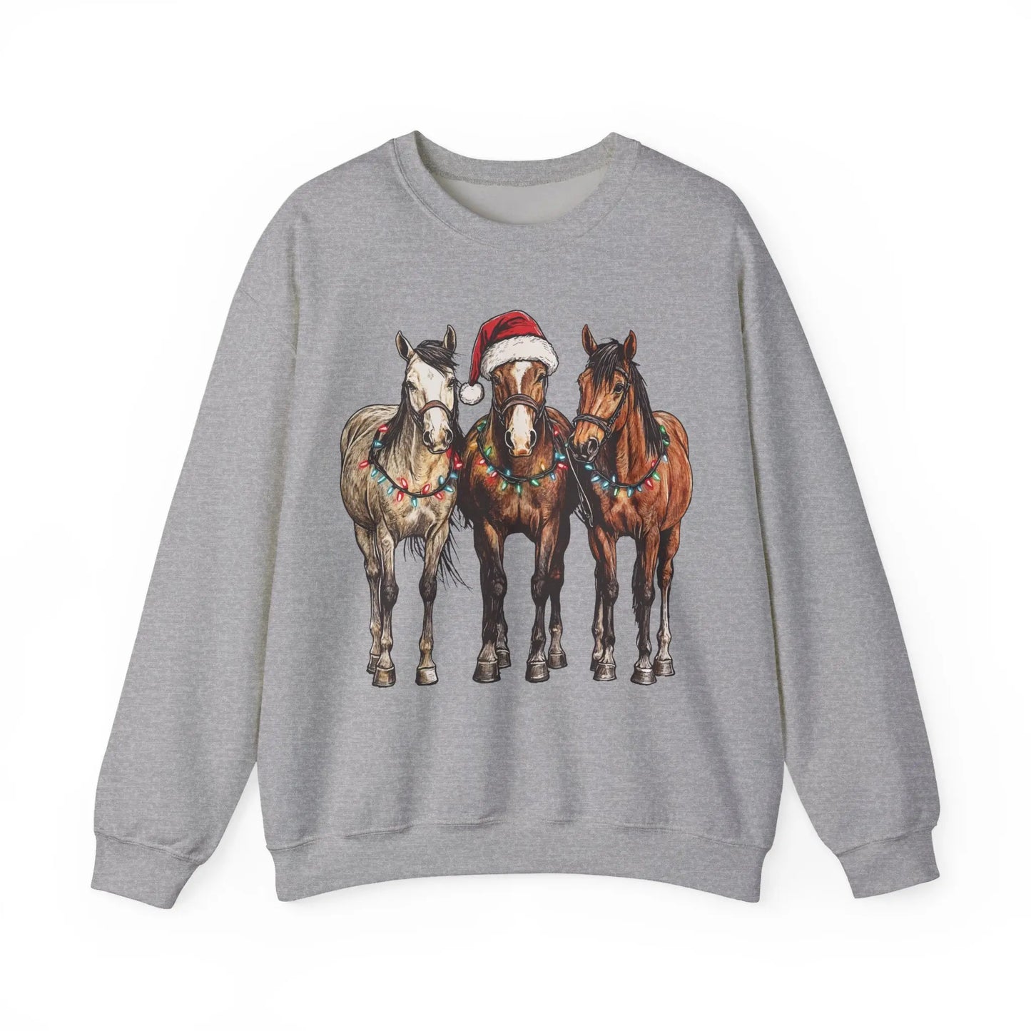 Christmas Horse Sweatshirt Printify