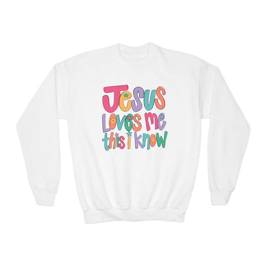Kids Jesus Loves Me Sweatshirt (Girls)