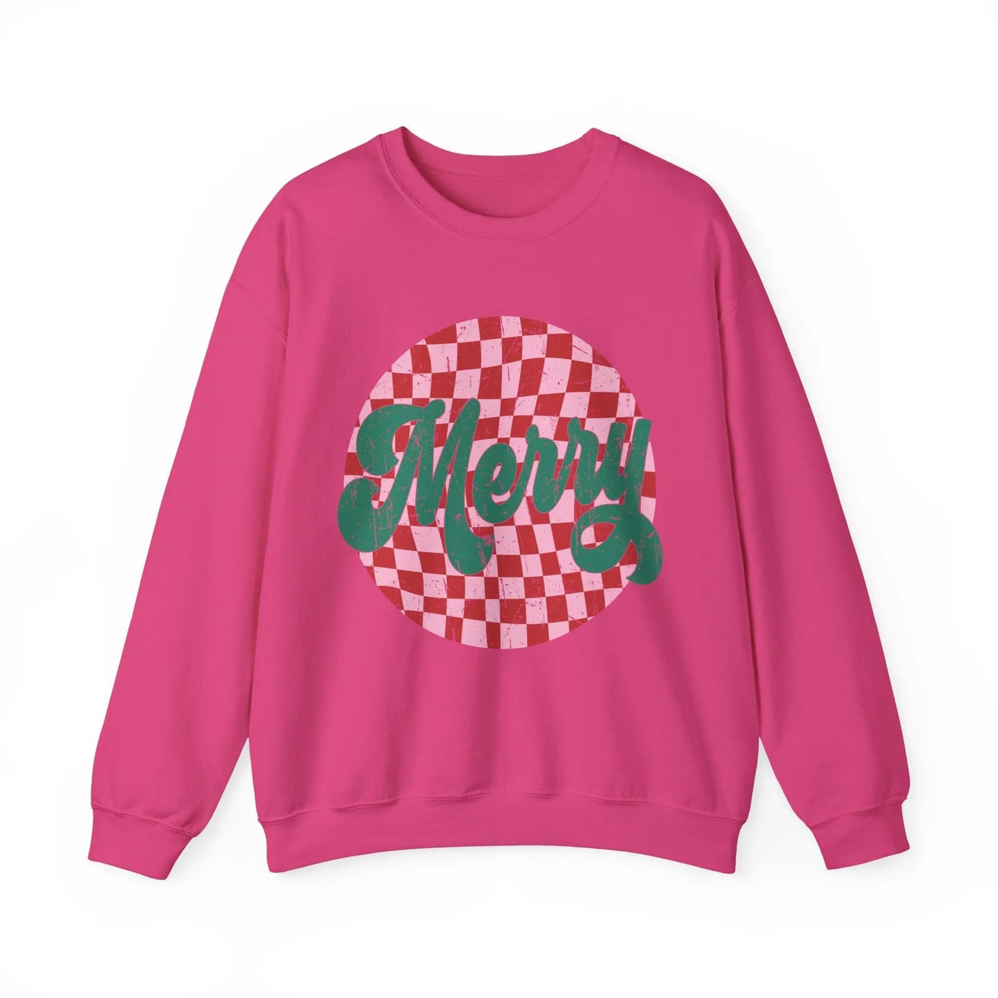 Retro Merry Christmas Crewneck Sweatshirt Printify