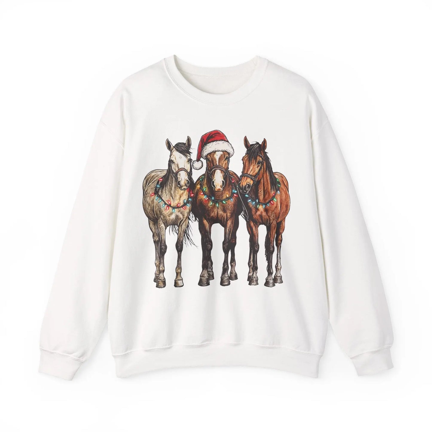 Christmas Horse Sweatshirt Printify