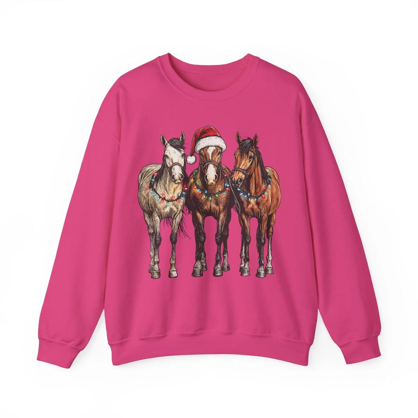 Christmas Horse Sweatshirt Printify