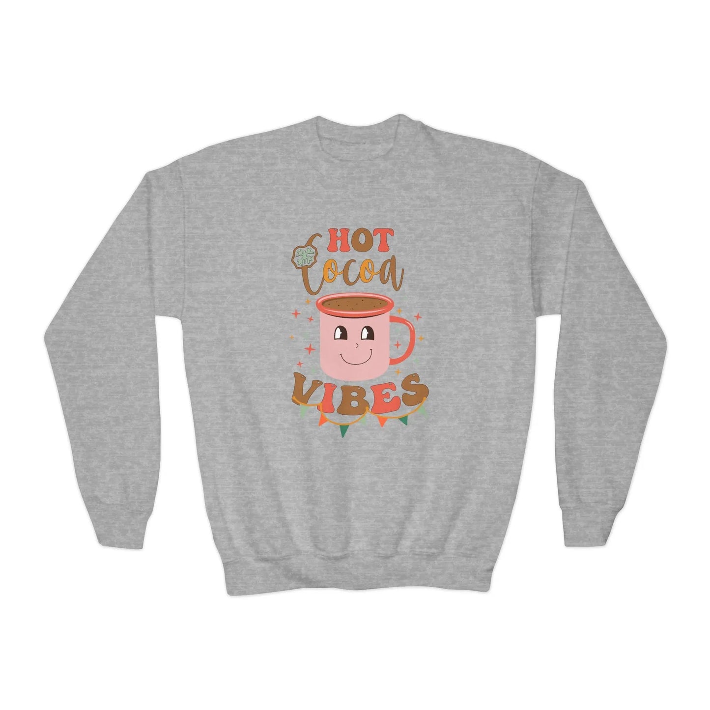 Youth Hot Cocoa Vibes Sweatshirt Printify