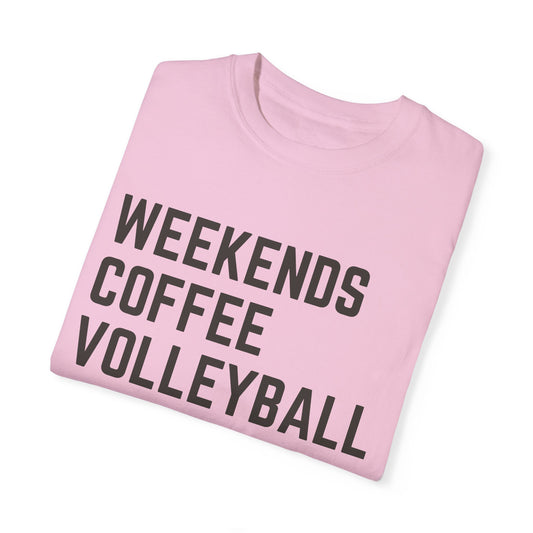 Weekends Coffee Volleyball Tee