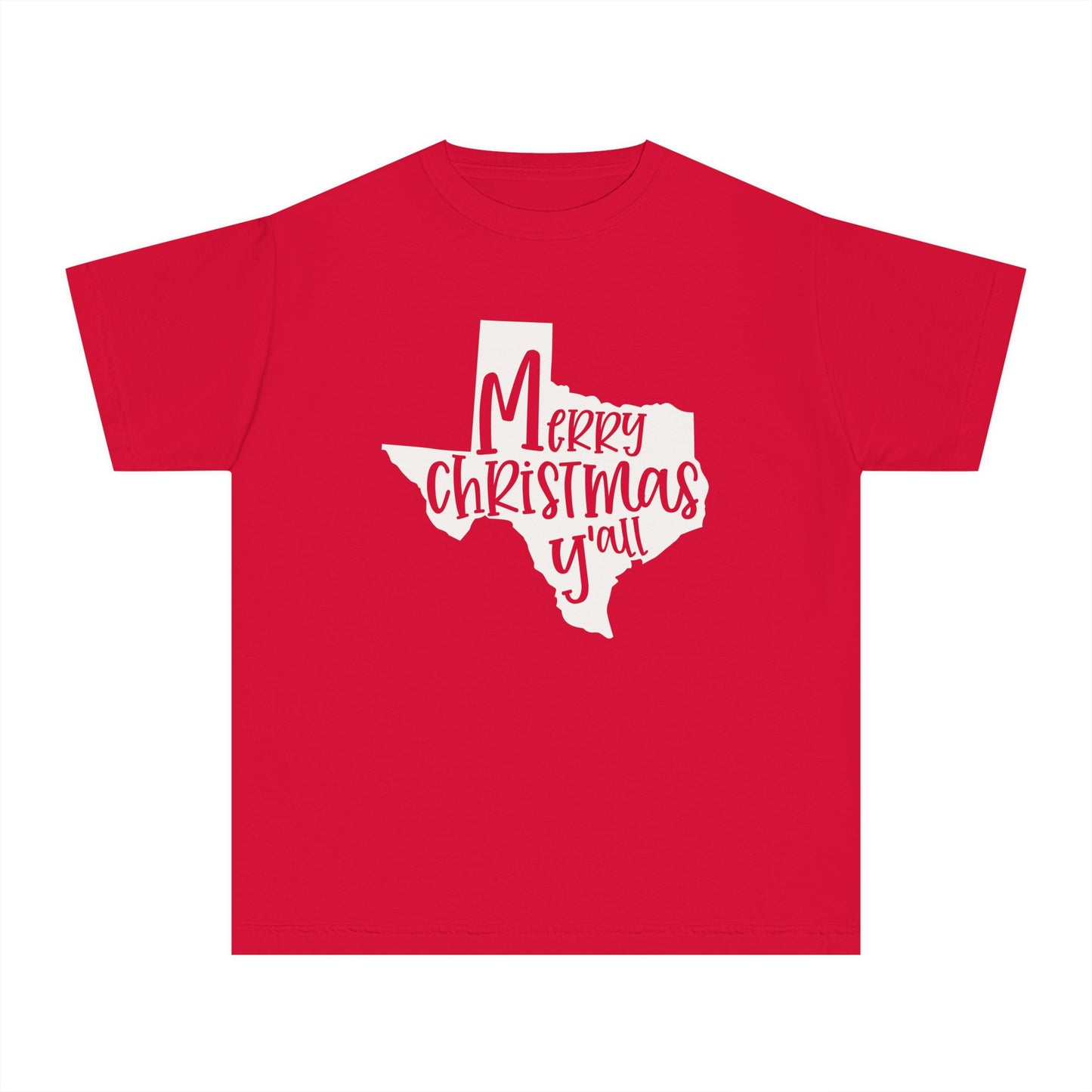 Youth Texas Merry Christmas Y'all T-Shirt