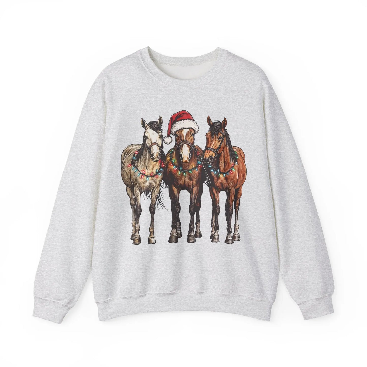 Christmas Horse Sweatshirt Printify