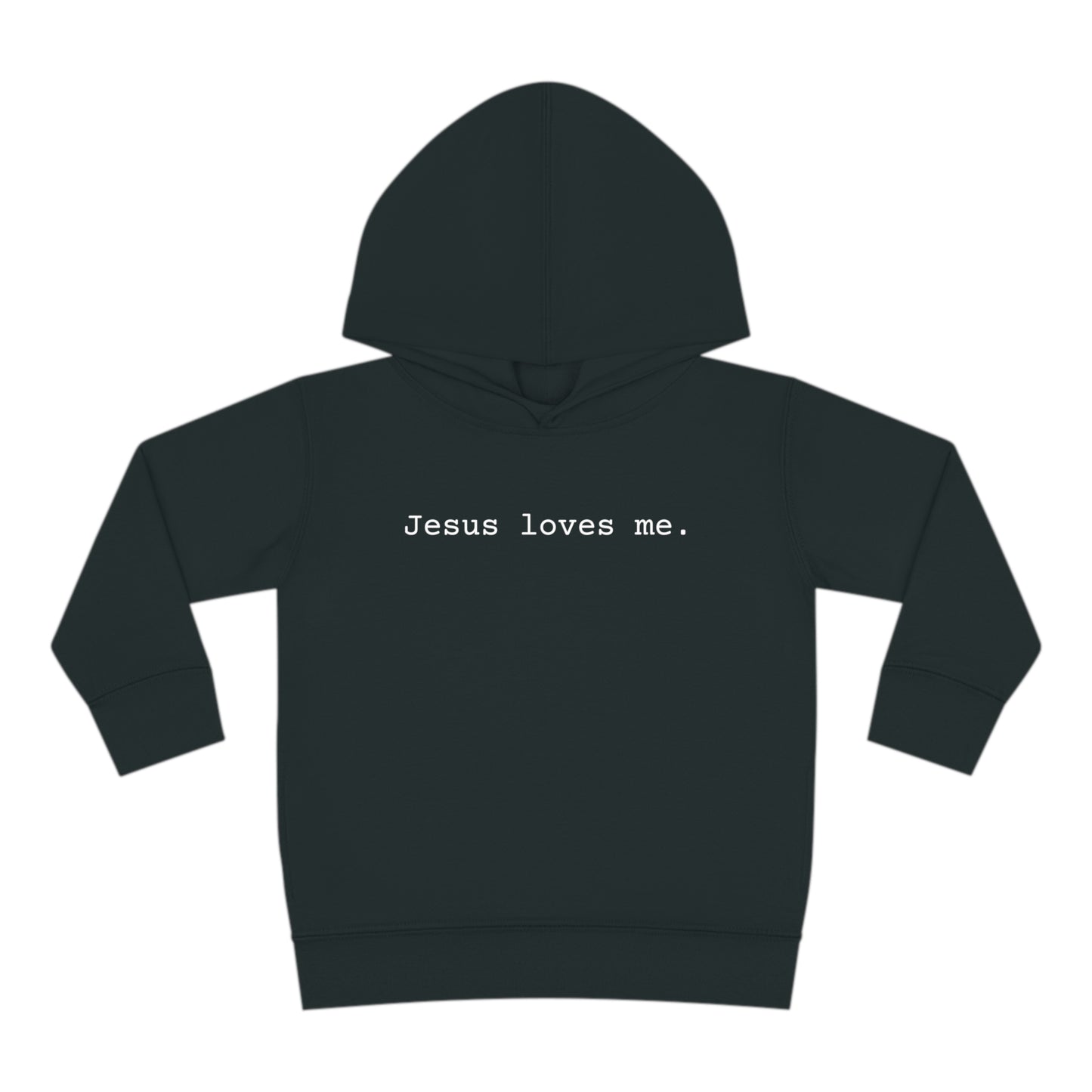 Jesus Loves Me Toddler Pullover Fleece Hoodie