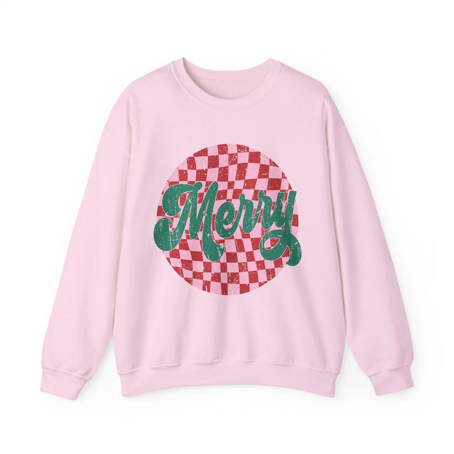 Retro Merry Christmas Crewneck Sweatshirt Printify