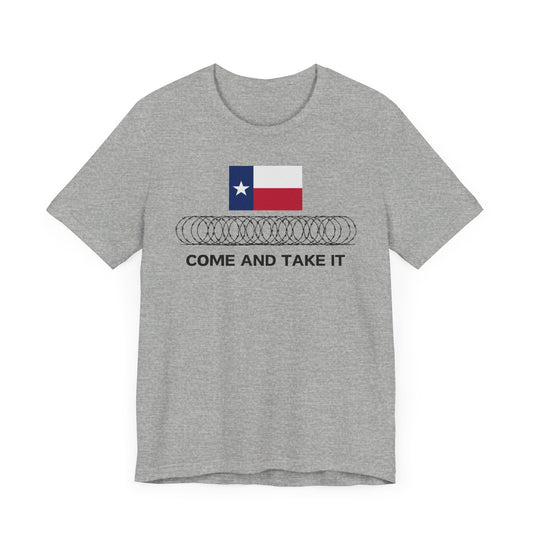 Come And Take It Razor Wire I Stand With Texas Shirt