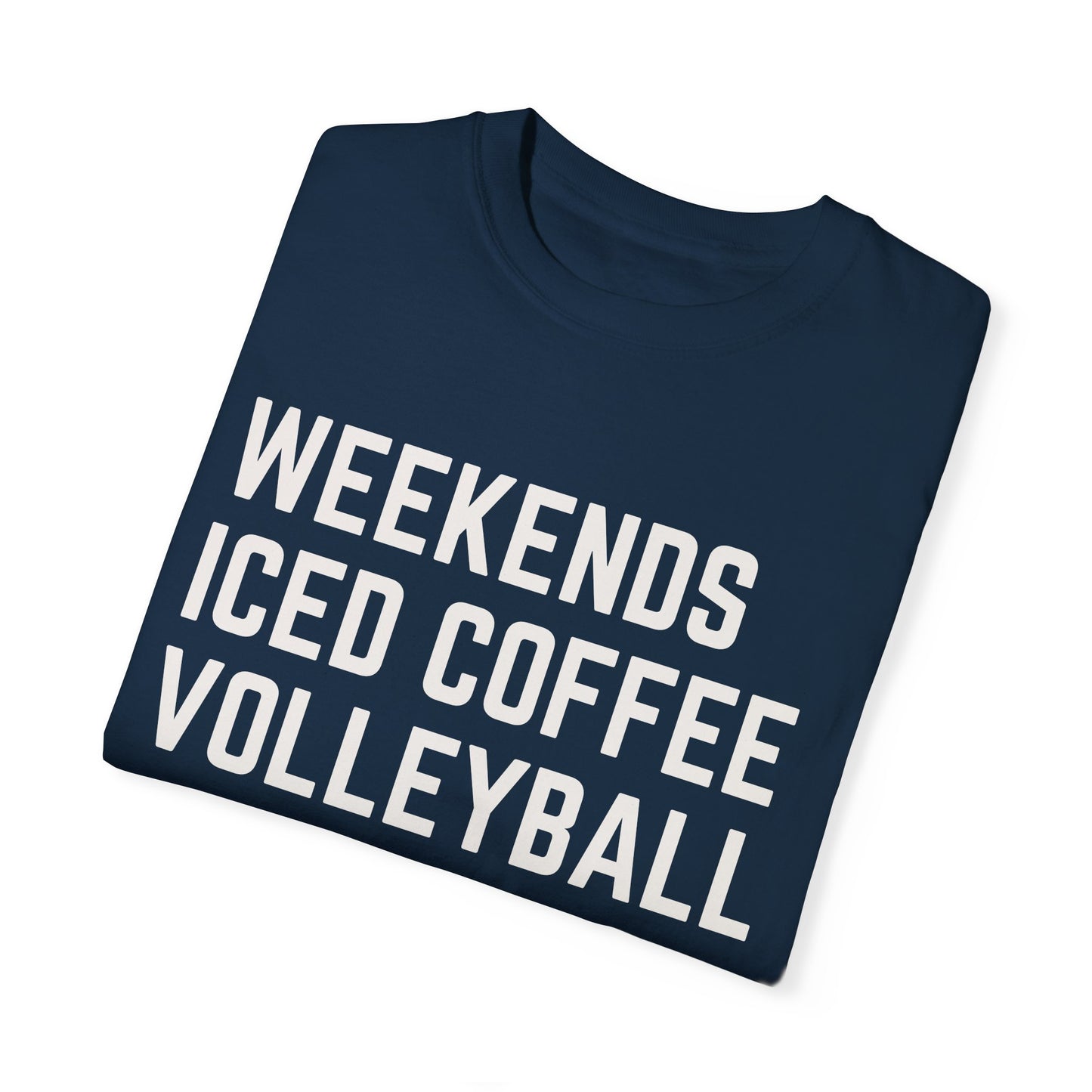 Weekends Iced Coffee Volleyball Tee