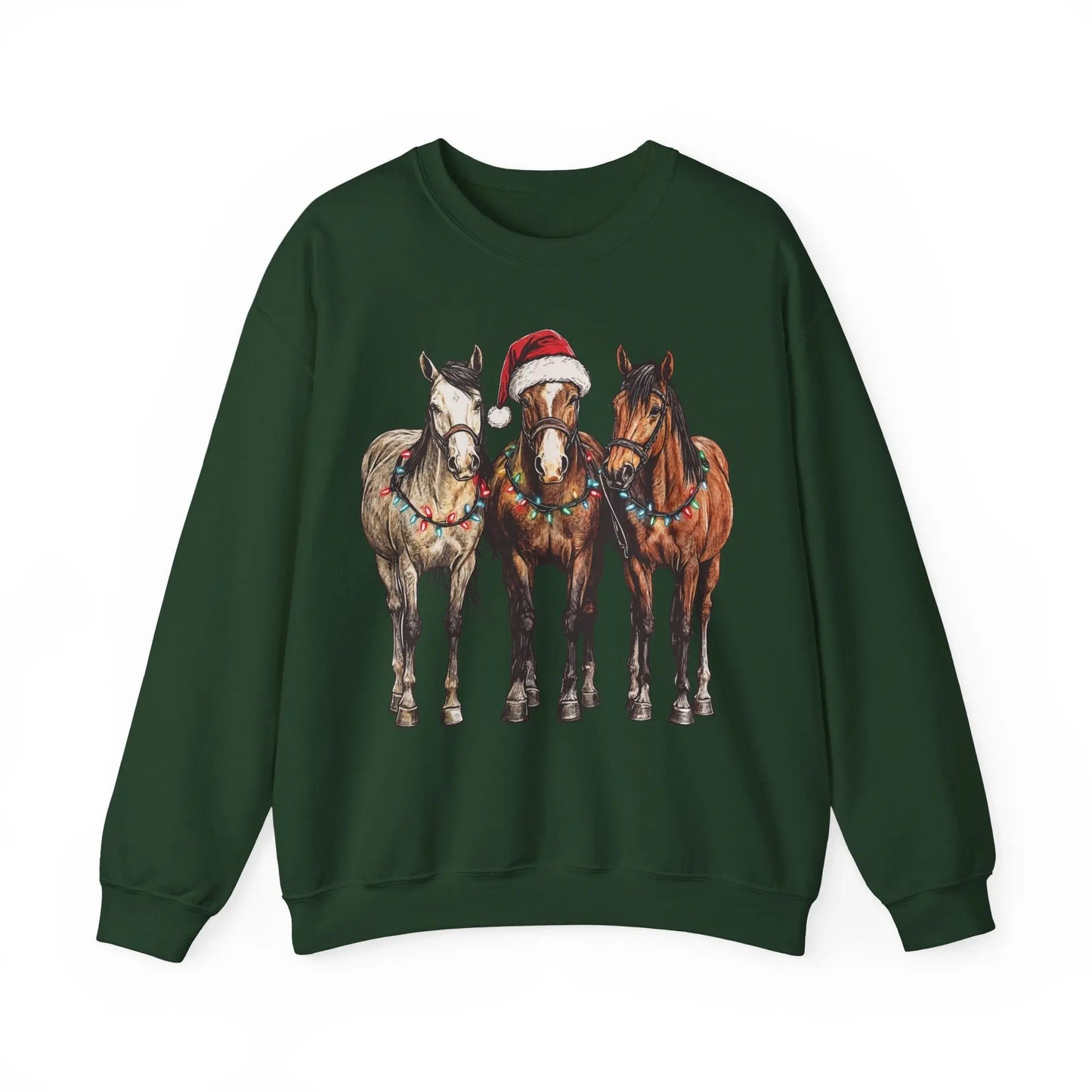 Christmas Horse Sweatshirt Printify