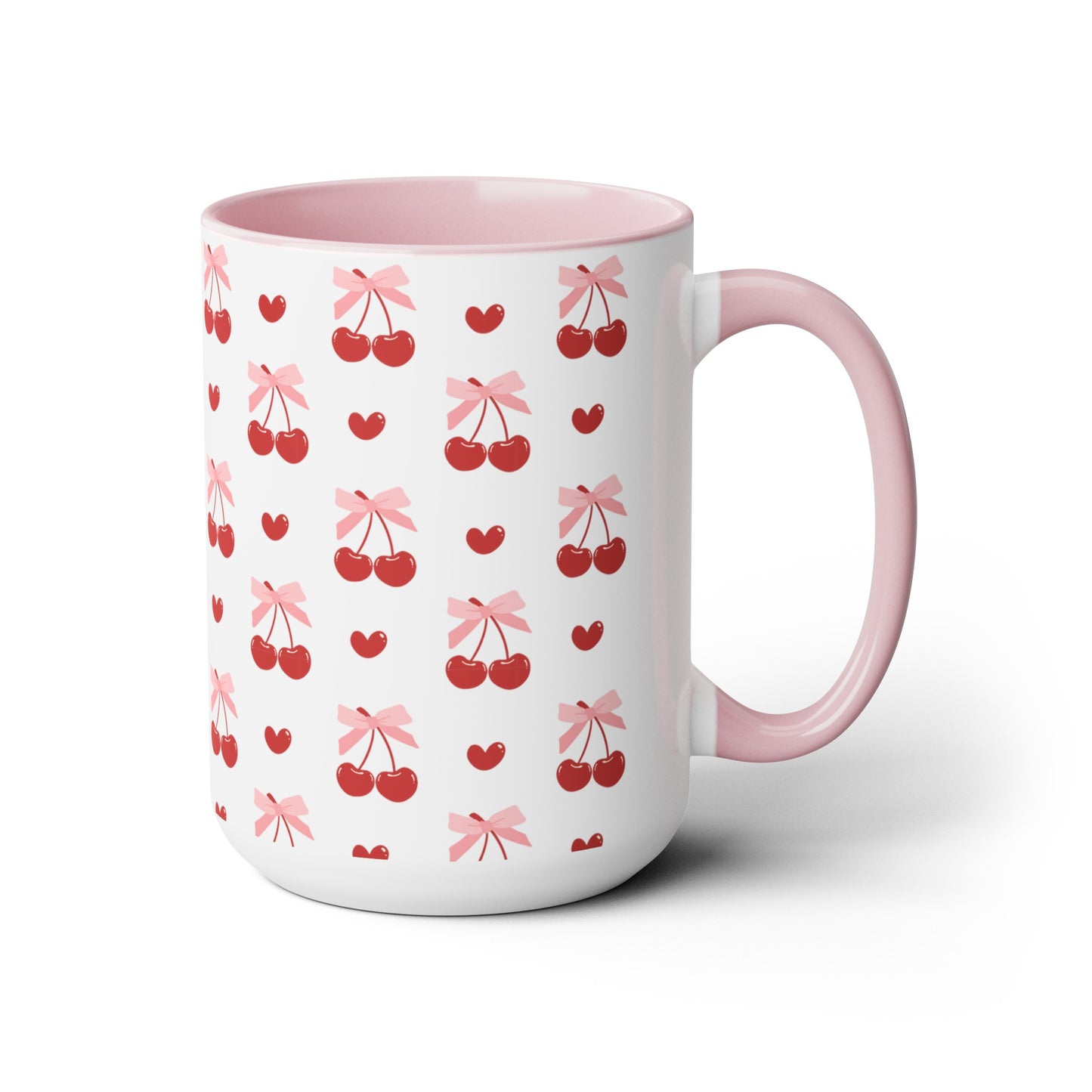 Coquette Cherries and Pink Bows Coffee Mug