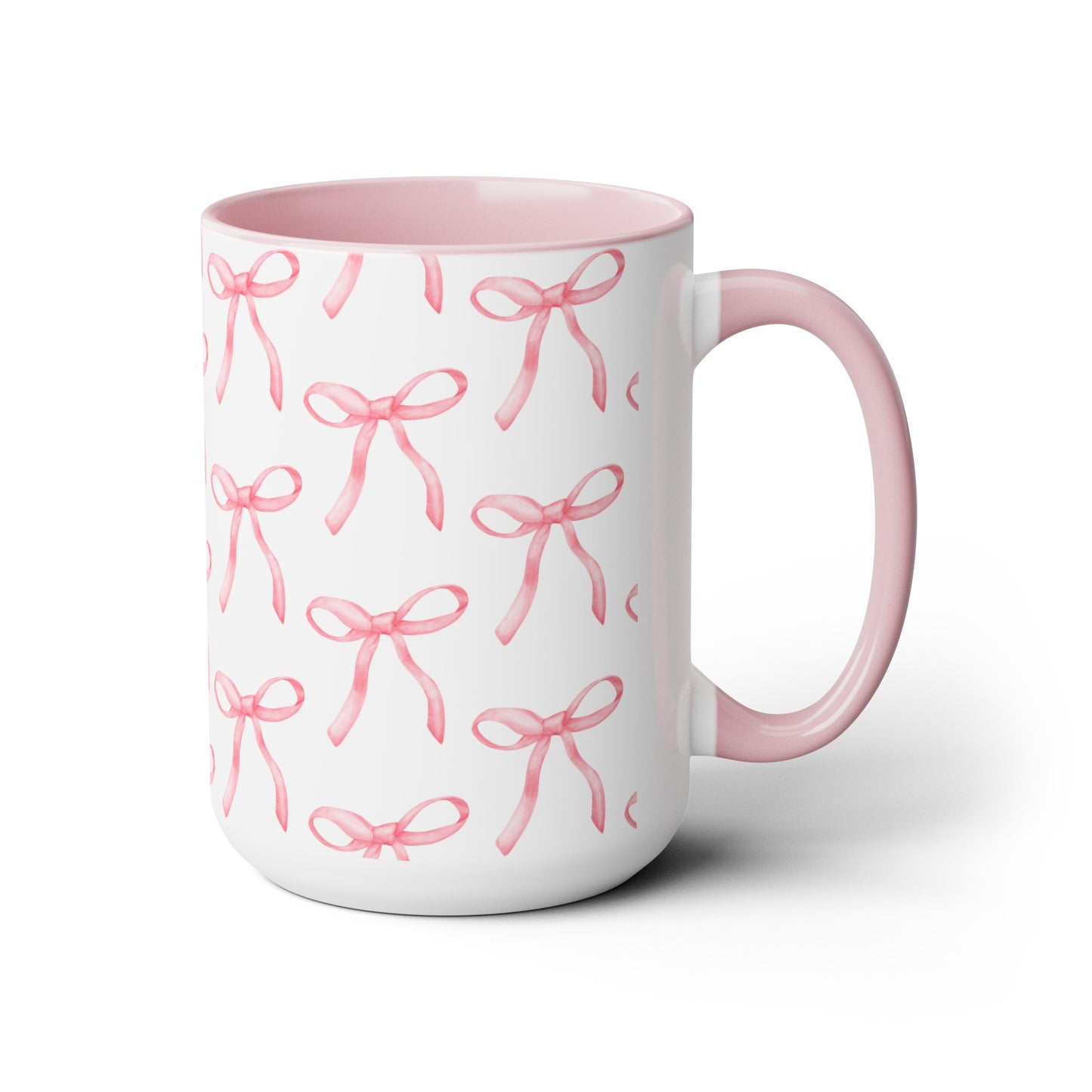 Coquette Girly Pink Bows Coffee Mug