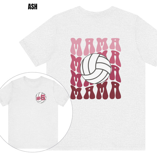 Custom Retro Volleyball Mama Personalize your Players Number on Front