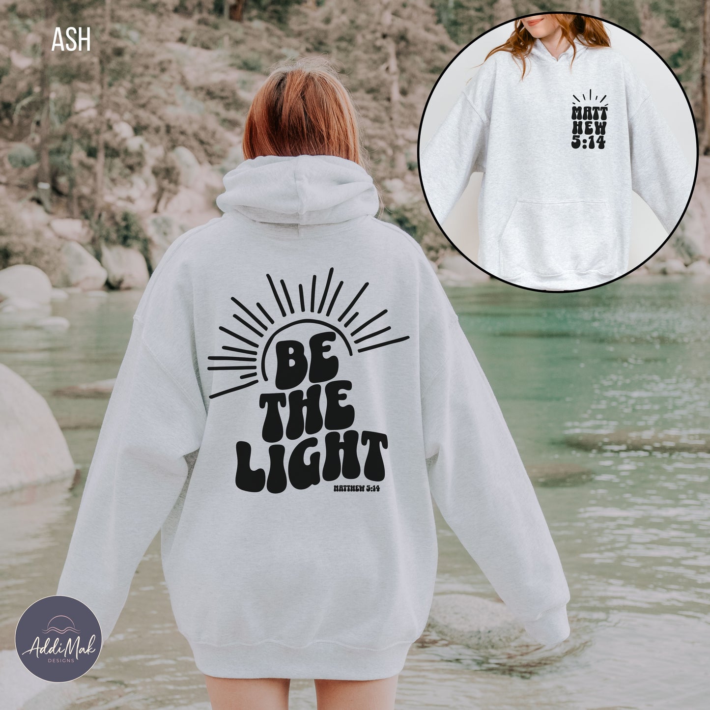 Retro Be The Light Hooded Sweatshirt