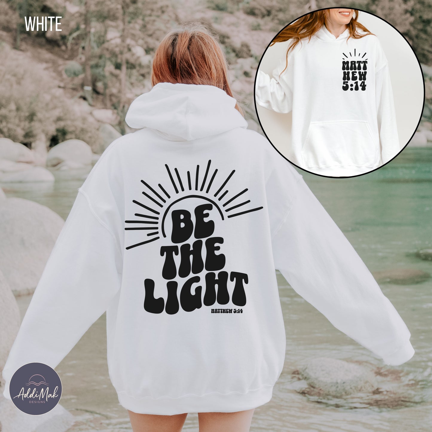 Retro Be The Light Hooded Sweatshirt