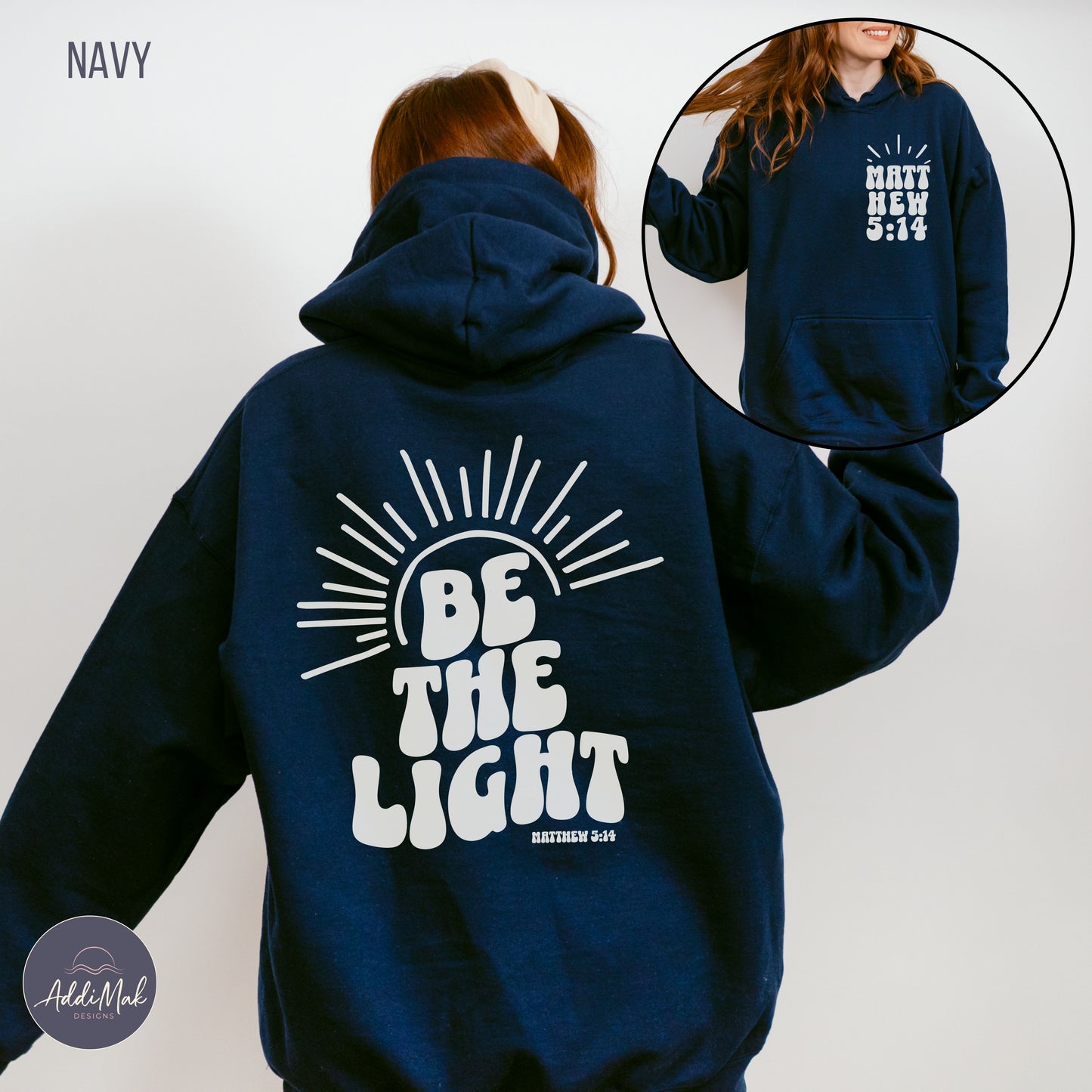 Retro Be The Light Hooded Sweatshirt