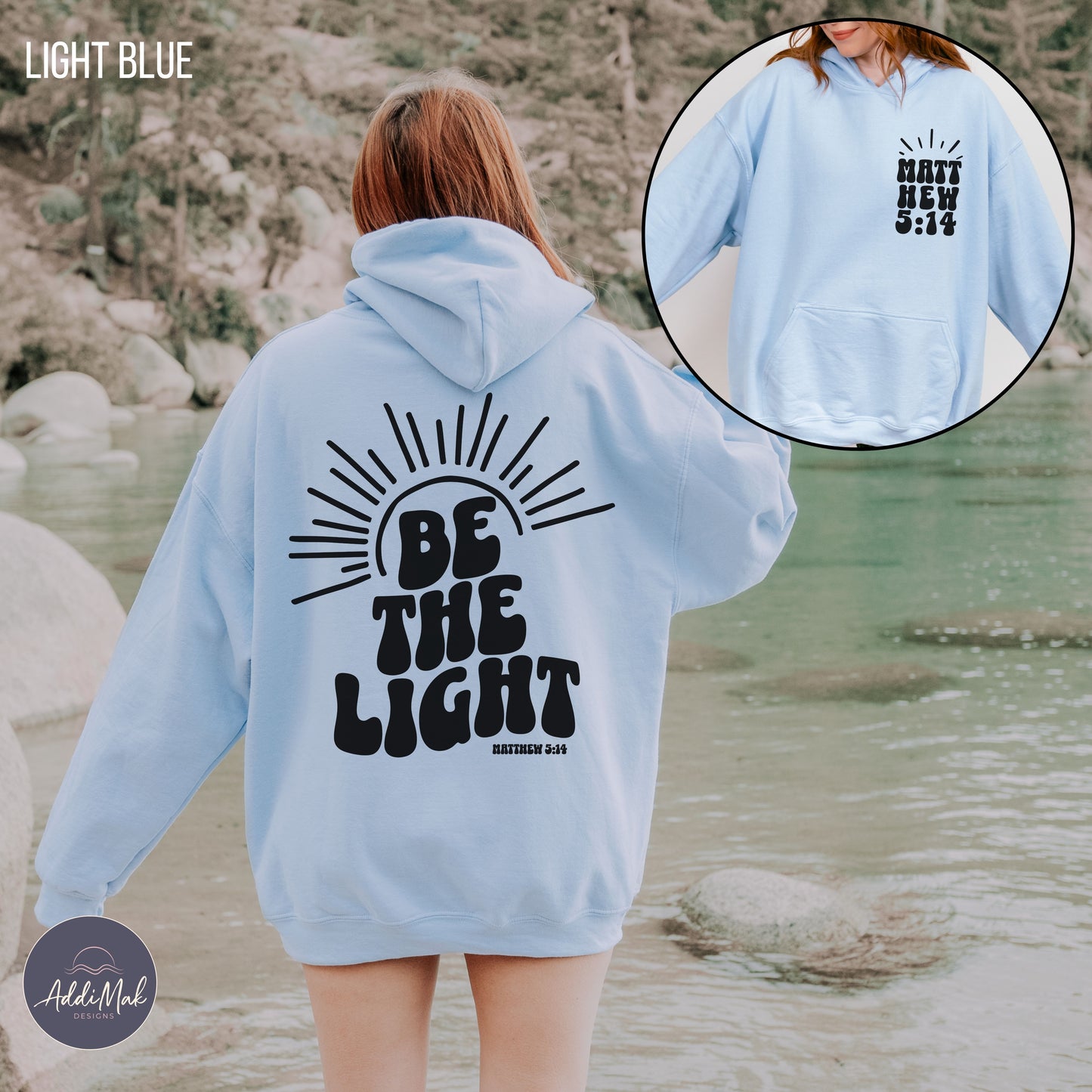 Retro Be The Light Hooded Sweatshirt