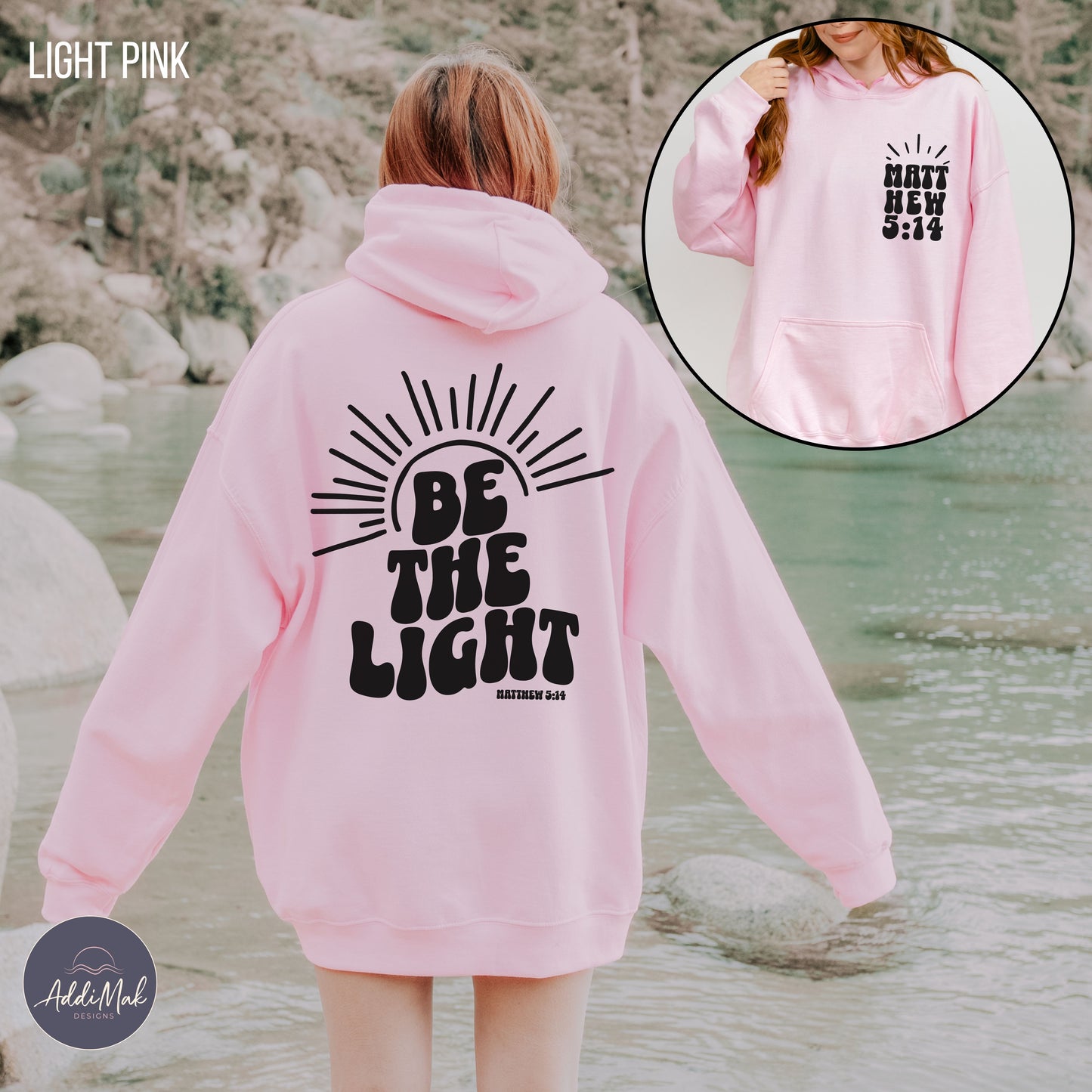 Retro Be The Light Hooded Sweatshirt