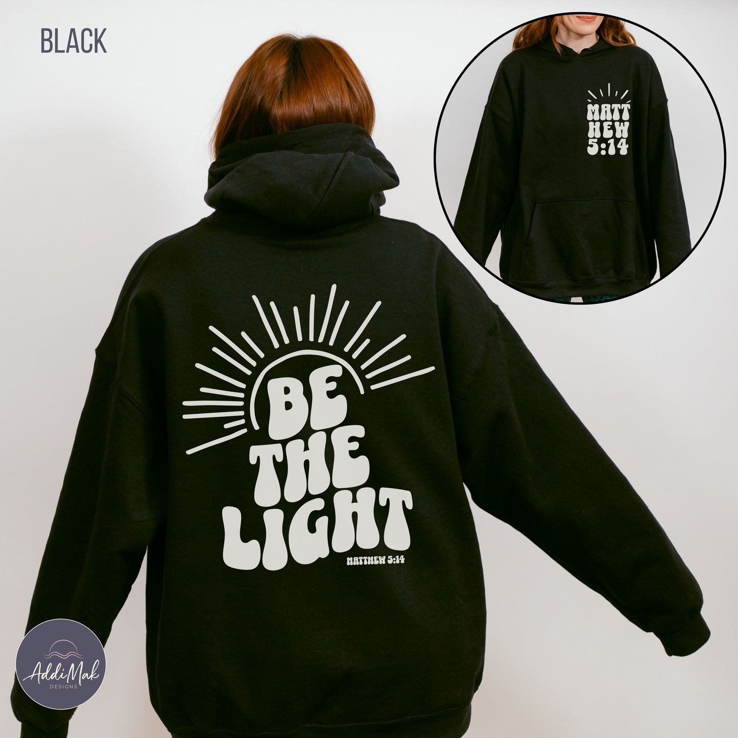 Retro Be The Light Hooded Sweatshirt